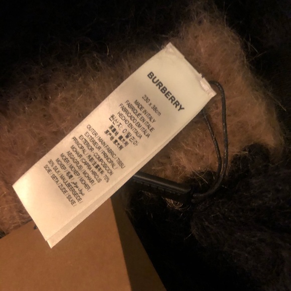 NWT $450 BURBERRY Graphic Stripe Mohair-Silk Scarf - Picture 9 of 14